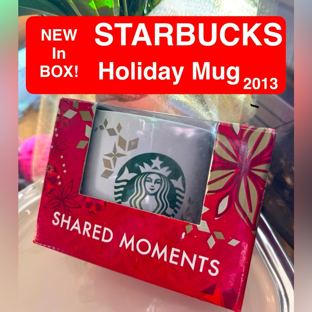 Starbucks HOLIDAY MUG, NEW🔥 in Gift Box!🎁 Highly Collectible/Pristine☕️🎄2013